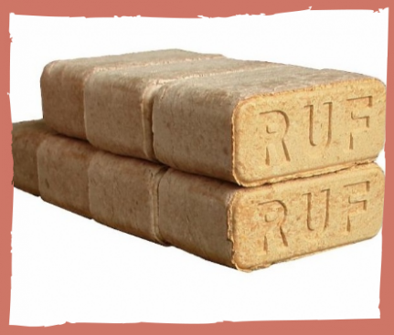 Топливные брикеты кирпичики RUF